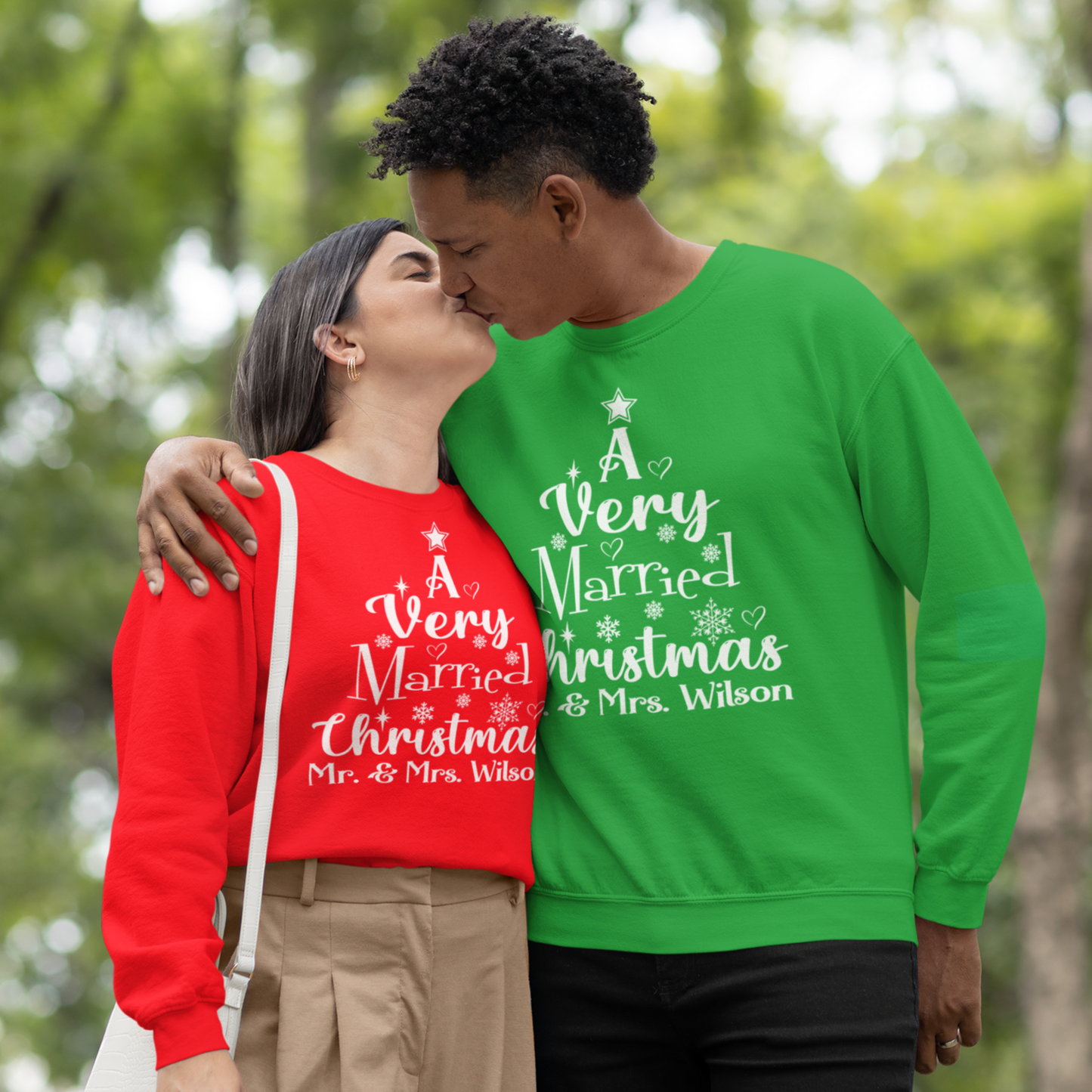 Personalized A Very Married Christmas Couples Shirts, Christmas Shirt, Couples Shirts, Christmas Matching Couple, Grinch - Wilson Design Group