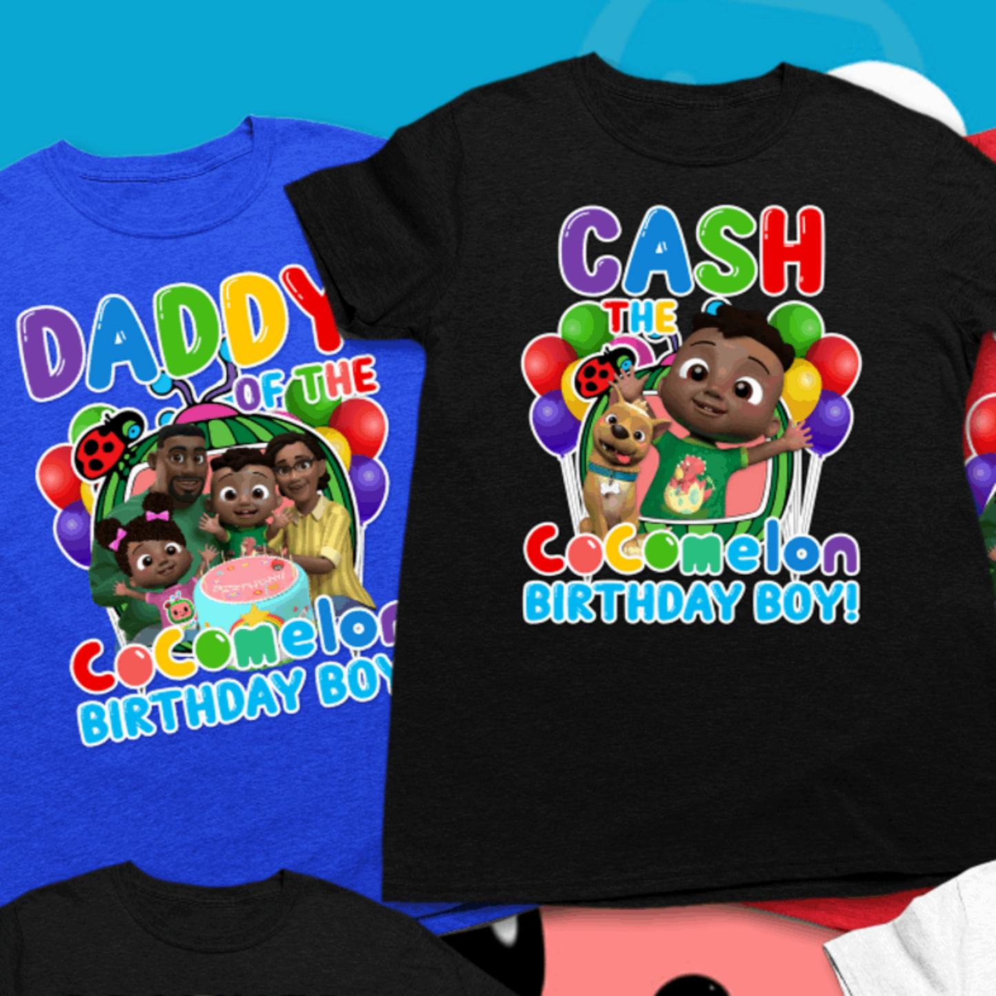 Cocomelon African American Birthday Boy Family Matching Shirts - Wilson Design Group