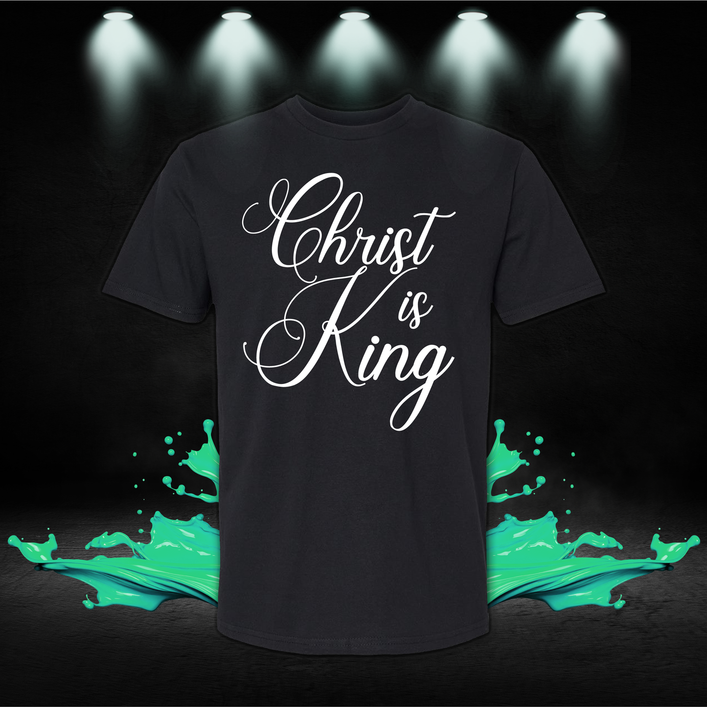 Christ Is King Shirt, Christian Men's T-Shirt, Bible Verse Tee, Religious Apparel