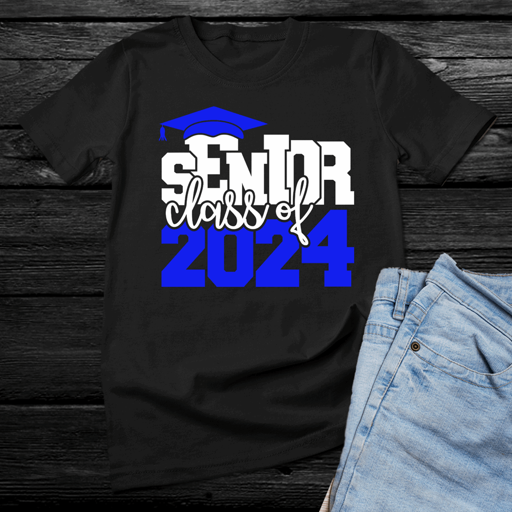 Senior Class of 2024 t-shirt, shirts for graduating seniors (Choose your color) - Wilson Design Group