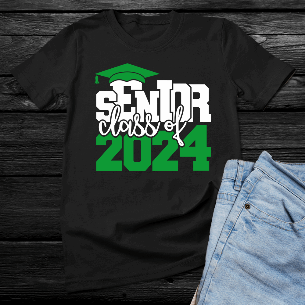 Senior Class of 2024 t-shirt, shirts for graduating seniors (Choose your color) - Wilson Design Group
