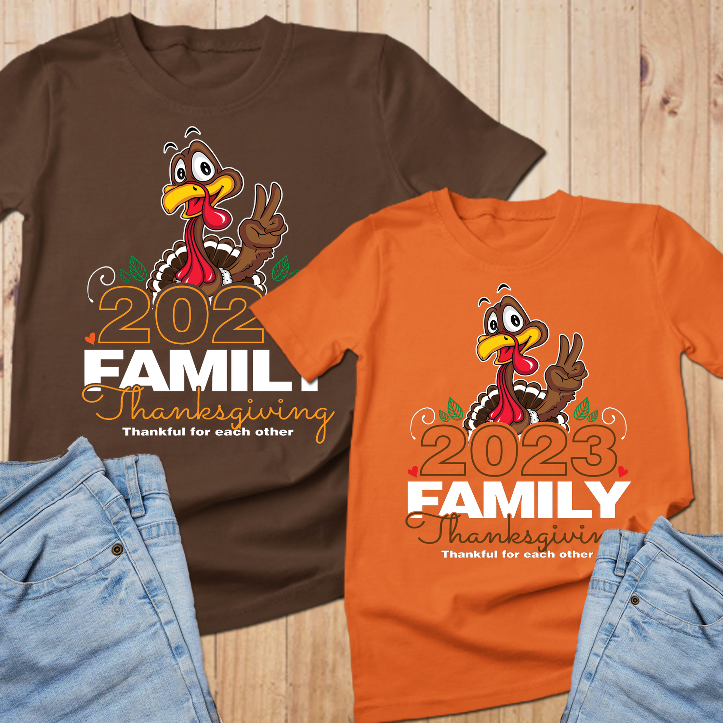 Thankful for each other 2023 turkey thanksgiving shirts family, family shirts for thanksgiving, Thankful Shirt, thanksgiving shirts for the family - Wilson Design Group