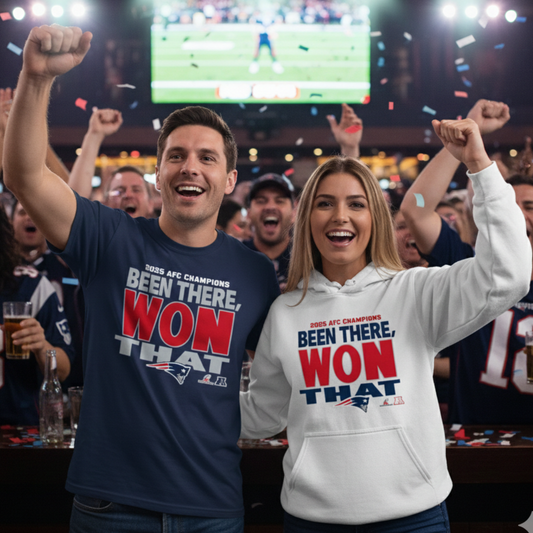 Patriots AFC Champions Shirt, Hoodie | New England Football Championship Sweatshirt | Men's & Women's Victory Gear