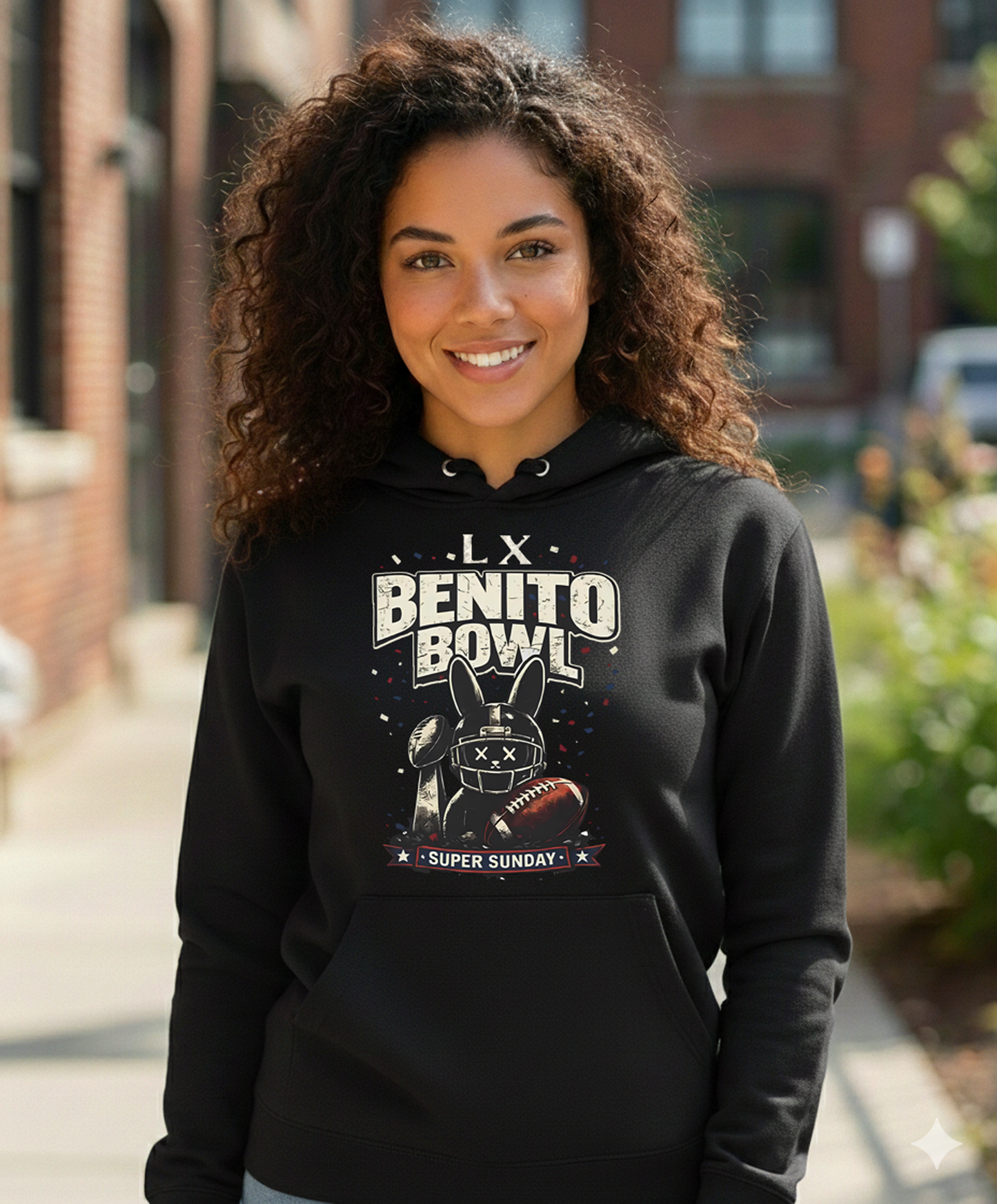 Benito Bowl LX Super Sunday 2026 T-Shirt - Bad Bunny Inspired Football Fan Graphic Tee - Premium Black Streetwear Shirt