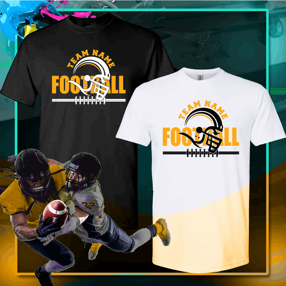 Custom football shirt, football shirts designs, Football spirit shirts - Wilson Design Group
