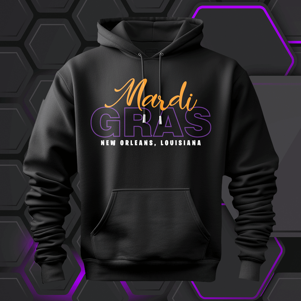 New Orleans Mardi Gras Outfit, New Orleans Hoodie and Sweatpants