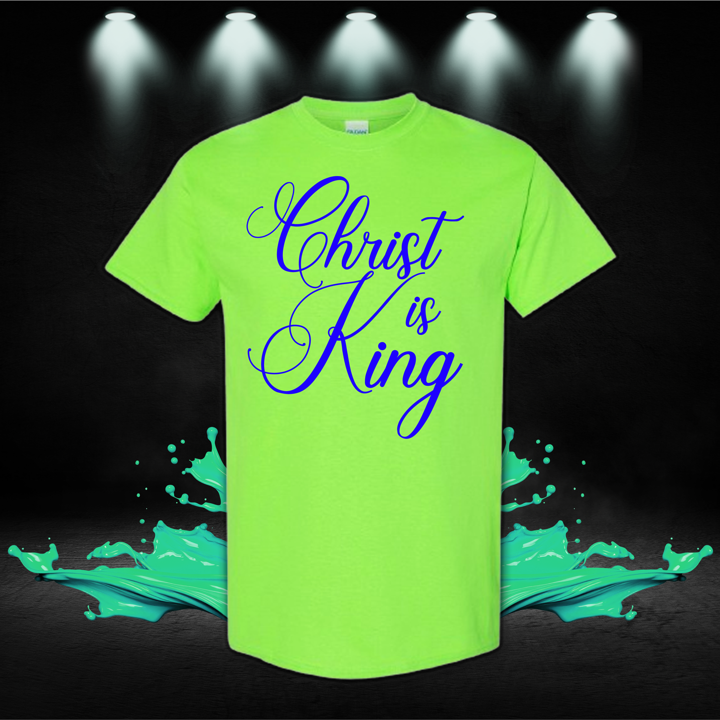 Christ Is King Shirt, Christian Men's T-Shirt, Bible Verse Tee, Religious Apparel