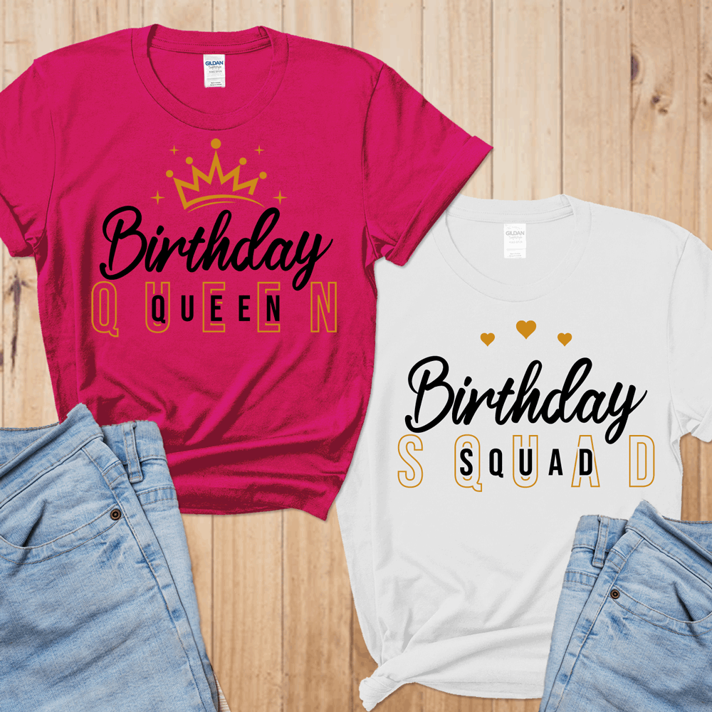 Birthday Queen t shirts, Birthday Queen Shirt, Birthday Squad shirt, Birthday Entourage shirts, matching birthday squad shirts, gift for her - Wilson Design Group