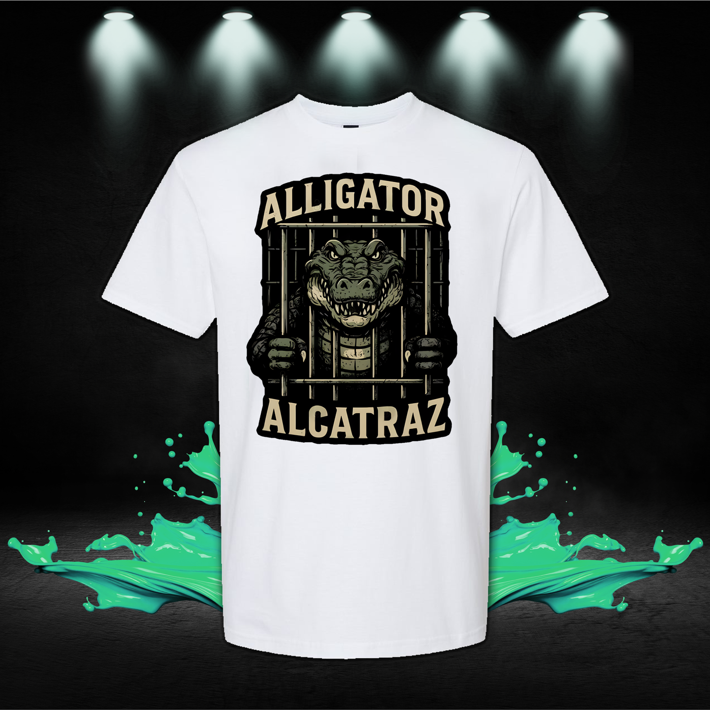 Alligator Alcatraz T Shirts Swamp Prison Crocodile Graphic Unisex 2025 T-Shirt