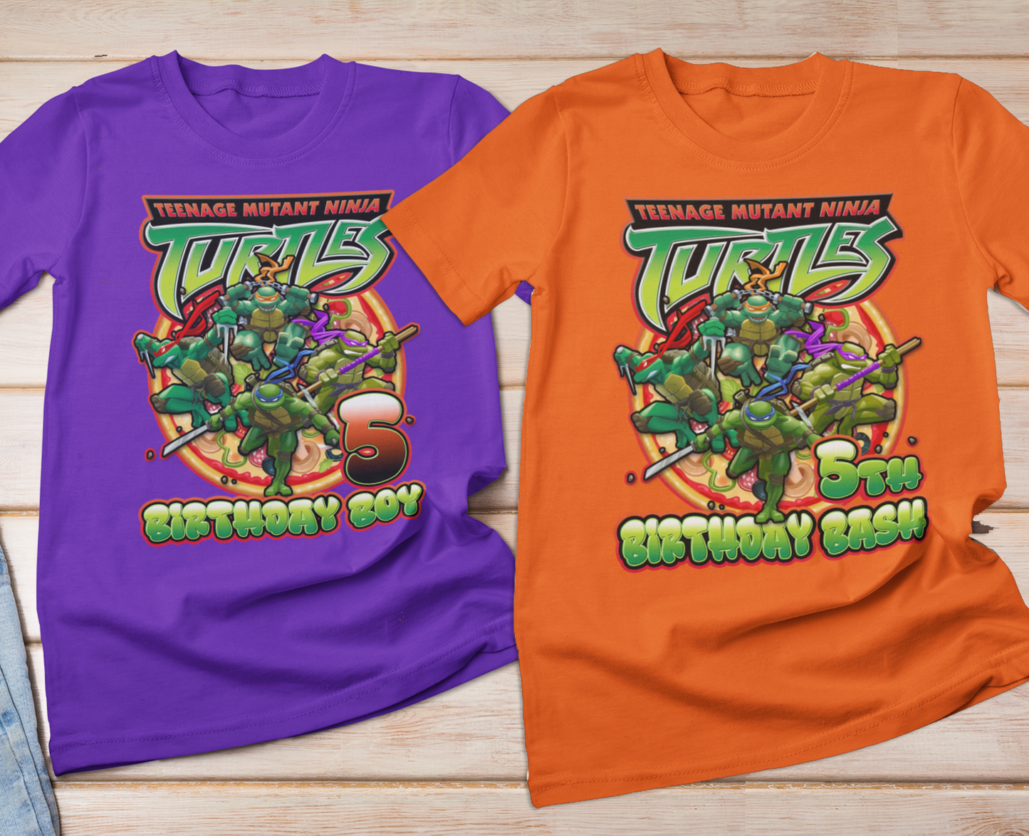 Mutant Teenage Turtle Ninjas Family Matching Birthday Shirts - Wilson Design Group