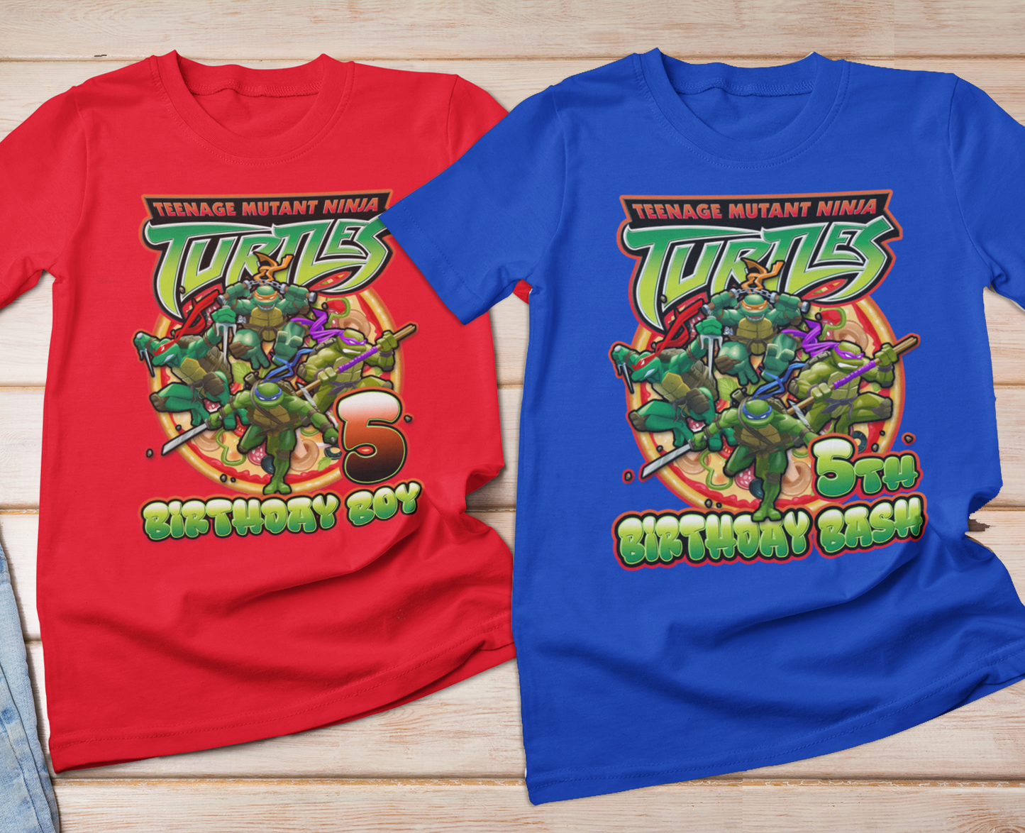 Mutant Teenage Turtle Ninjas Family Matching Birthday Shirts - Wilson Design Group