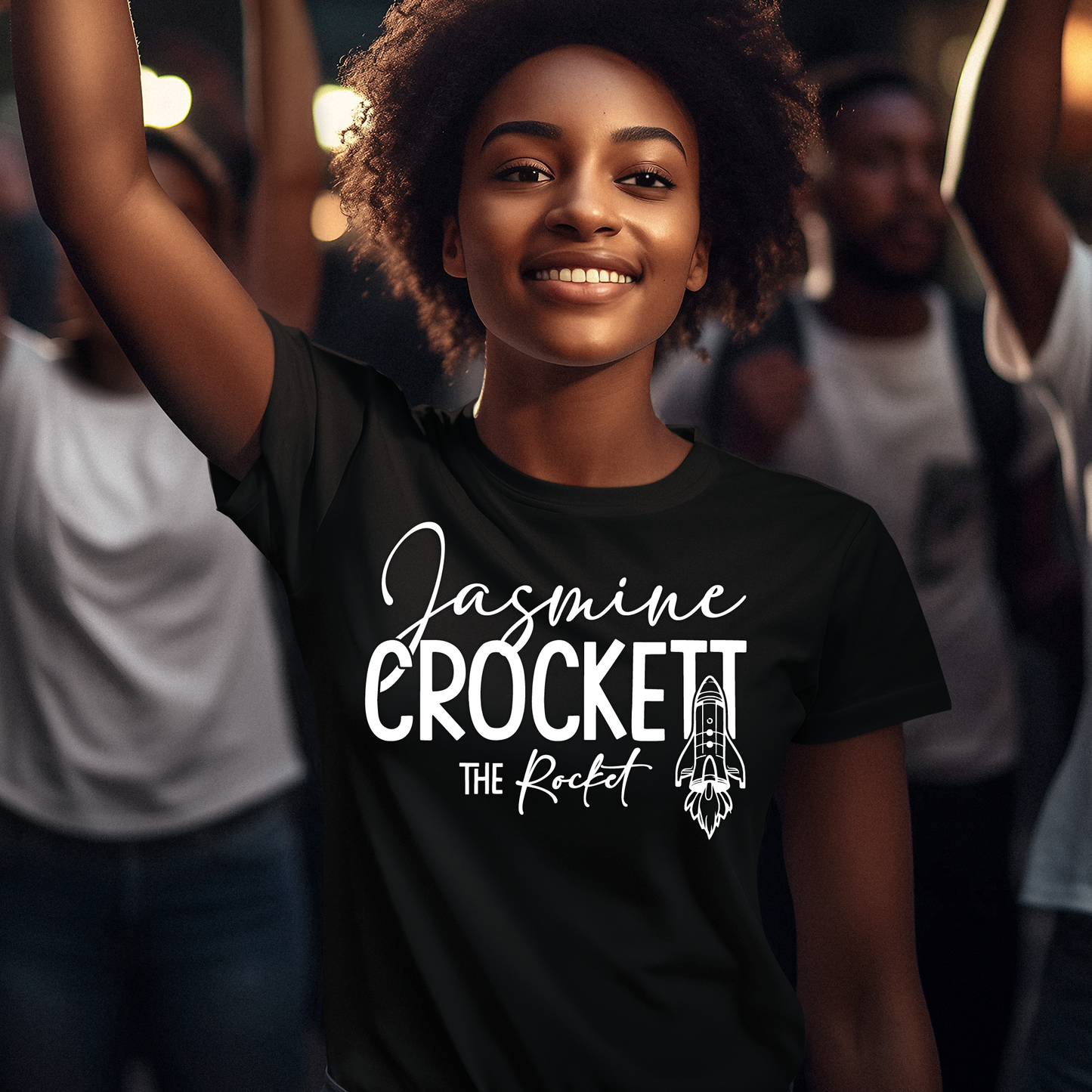 Jasmine Crockett Rocket t shirt, Jasmine Crockett T-Shirt - Wilson Design Group