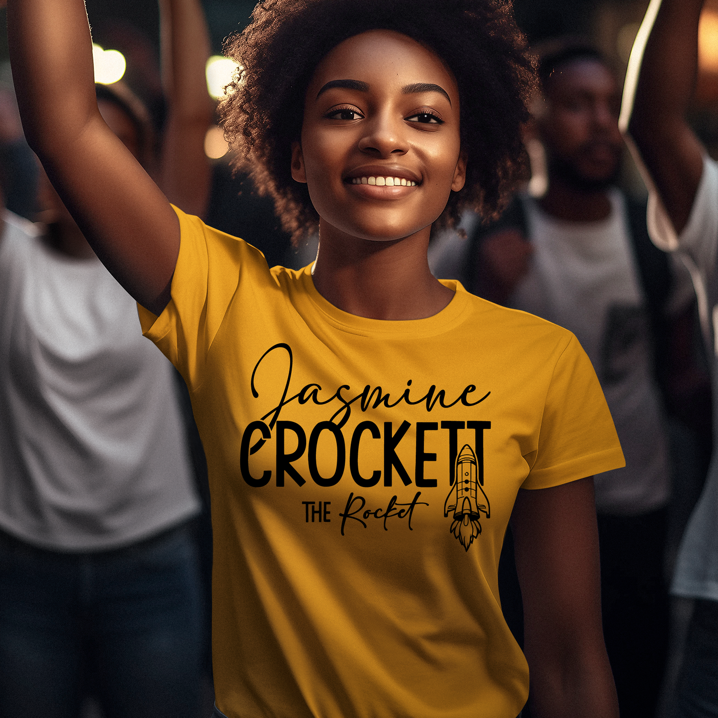 Jasmine Crockett Rocket t shirt, Jasmine Crockett T-Shirt - Wilson Design Group