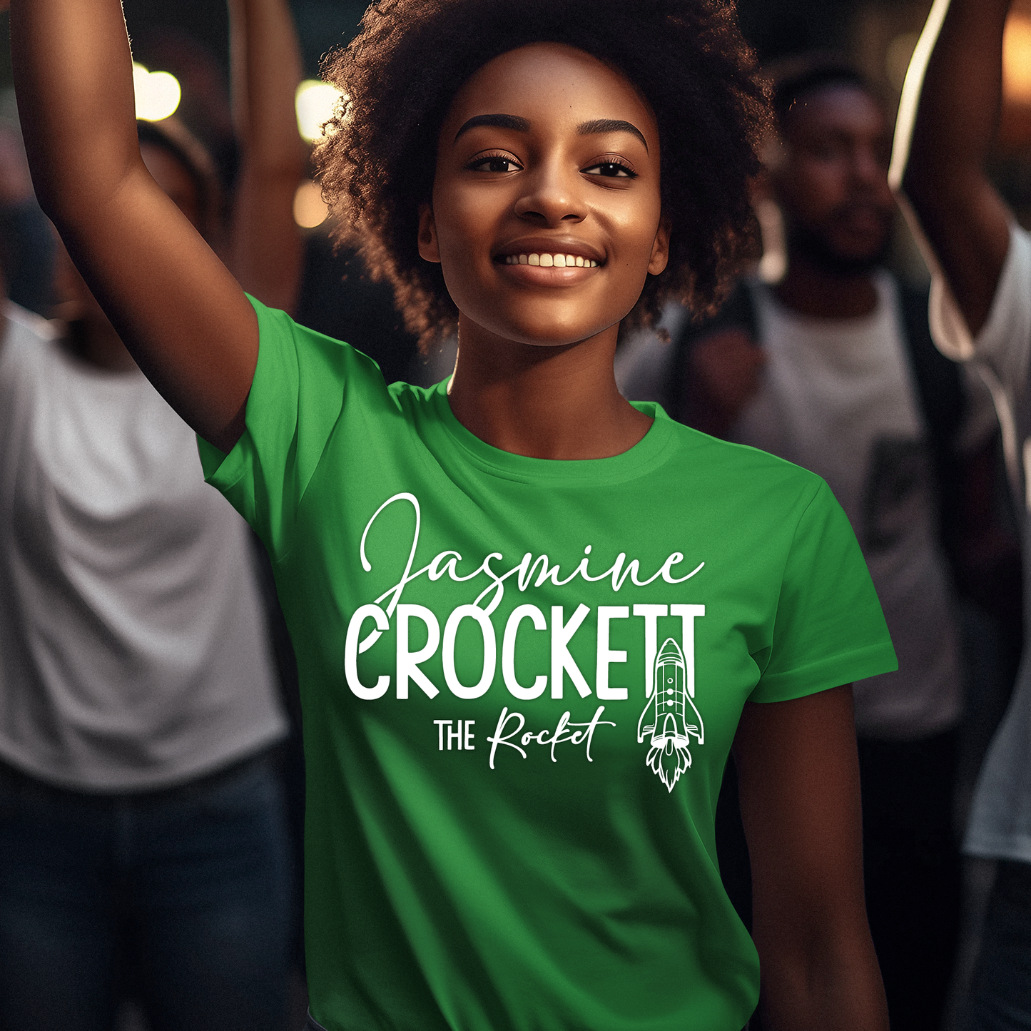 Jasmine Crockett Rocket t shirt, Jasmine Crockett T-Shirt - Wilson Design Group