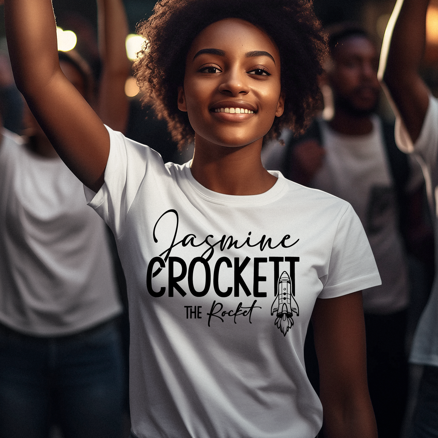 Jasmine Crockett Rocket t shirt, Jasmine Crockett T-Shirt - Wilson Design Group