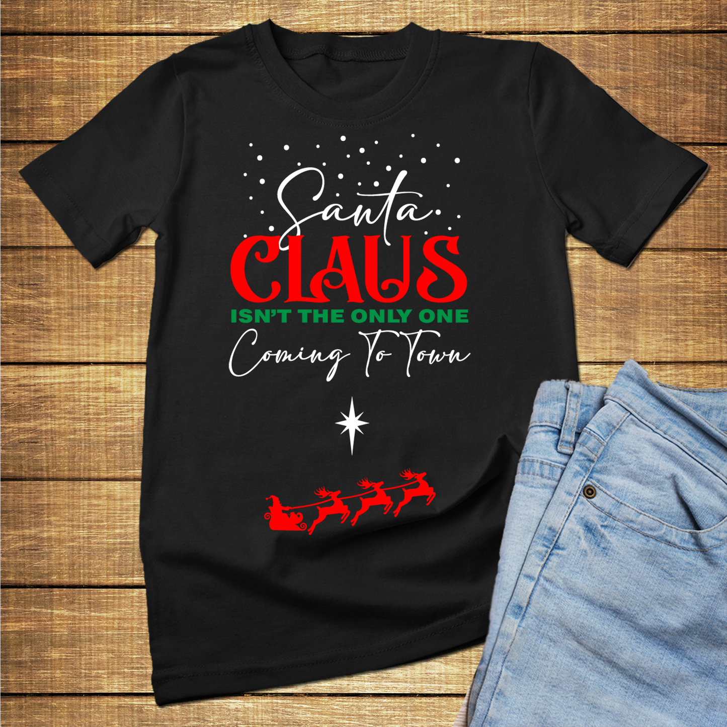 Santa isn't the only one coming to town christmas shirt pregnant, christmas shirts for pregnant women - Wilson Design Group