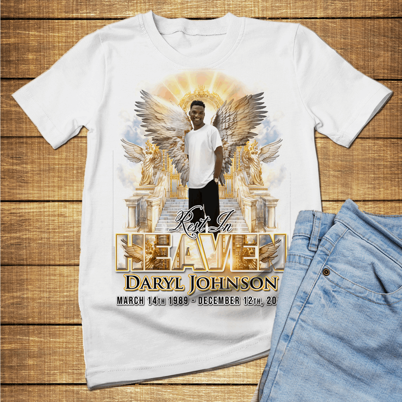 Custom Rest in heaven Angel Memorial T Shirts and hoodies funeral t shirts Memorial Day t shirt RIP Shirts Memorial Gift memorial