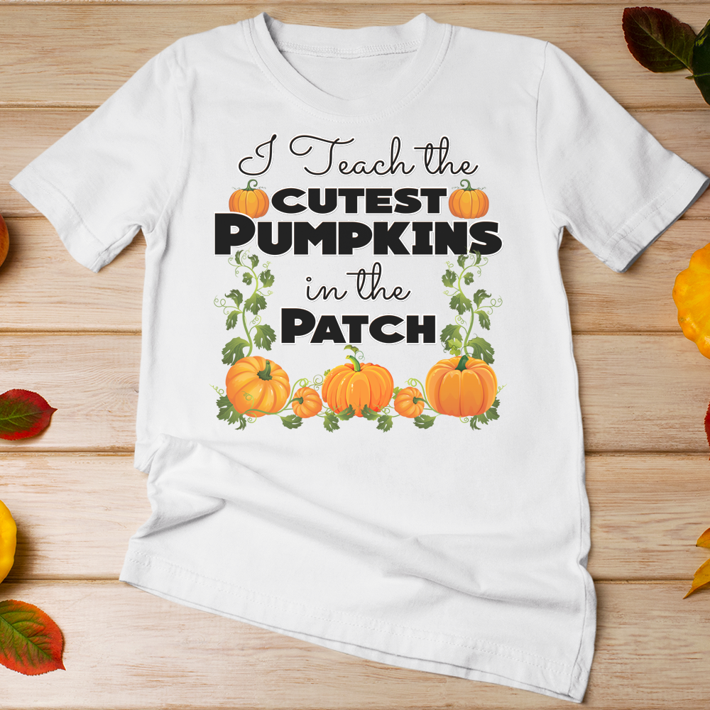 I teach the cutest pumpkins in the patch sweatshirt, teacher halloween sweatshirt - Wilson Design Group