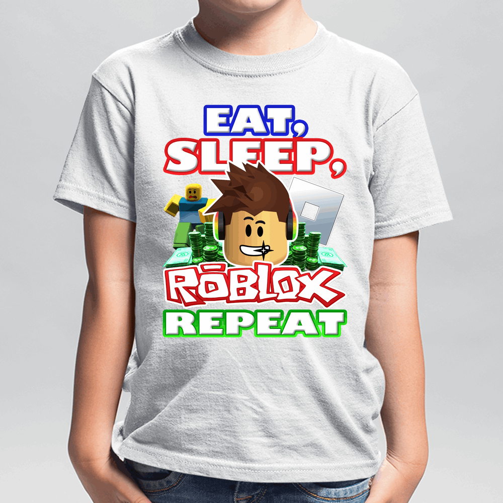 Eat, Sleep, Roblox Repeat Roblox Shirt for boys - Wilson Design Group