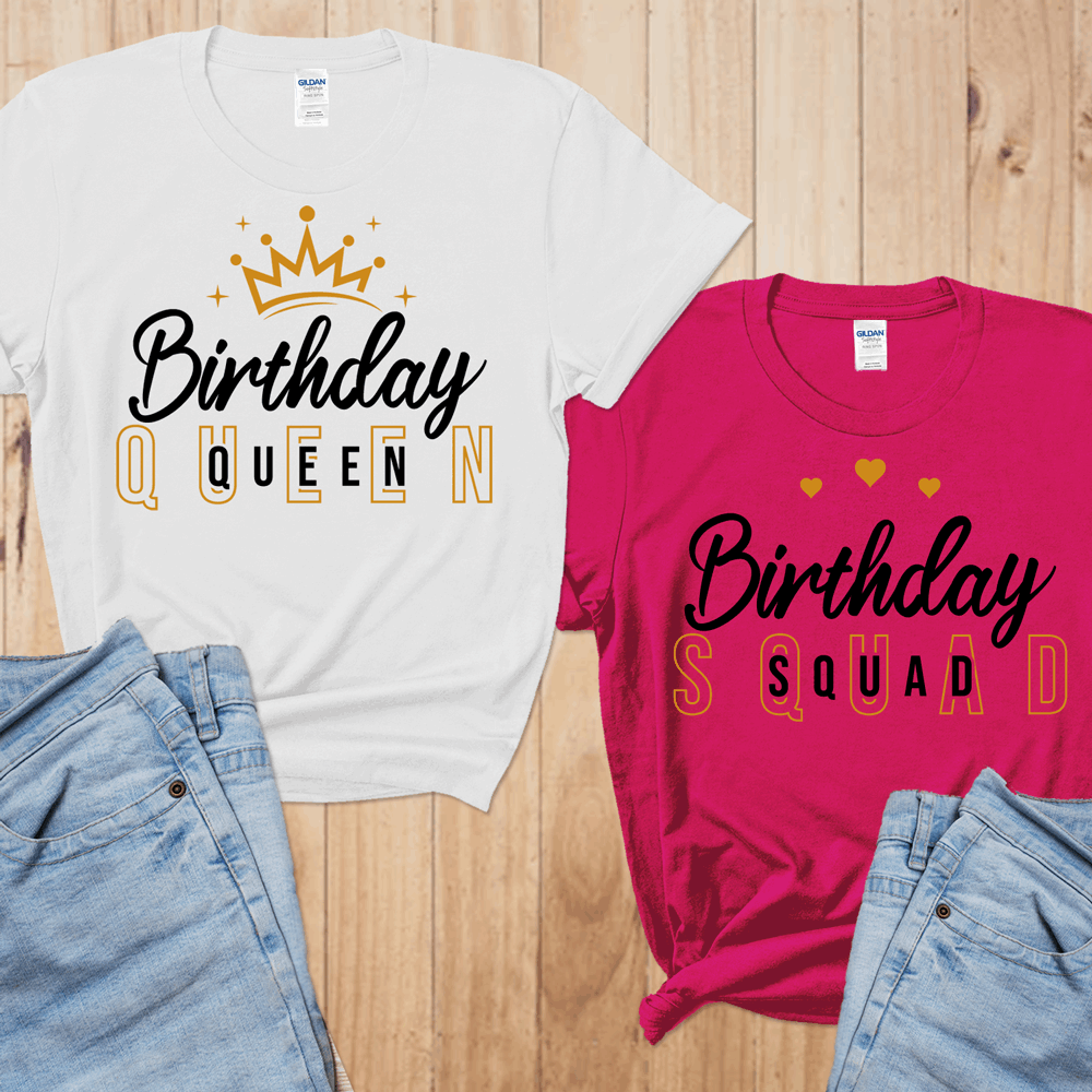 Birthday Queen t shirts, Birthday Queen Shirt, Birthday Squad shirt, Birthday Entourage shirts, matching birthday squad shirts, gift for her - Wilson Design Group