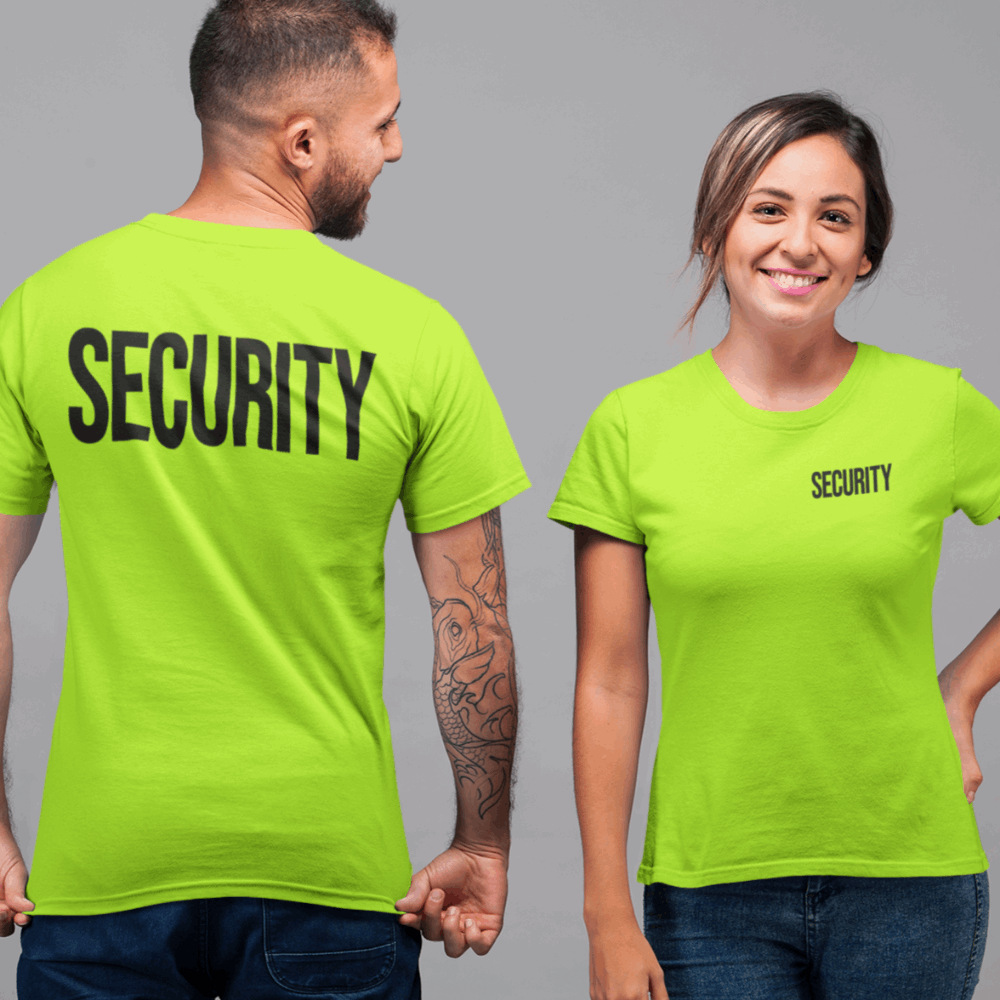 Safety Color Security Shirts, Security T Shirts - Wilson Design Group
