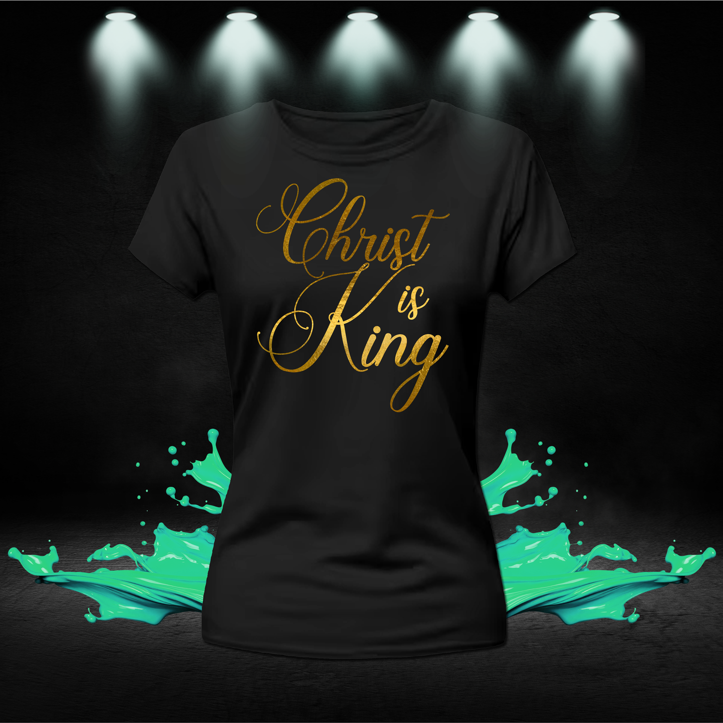 Christ Is King Shirt, Christian Men's T-Shirt, Bible Verse Tee, Religious Apparel