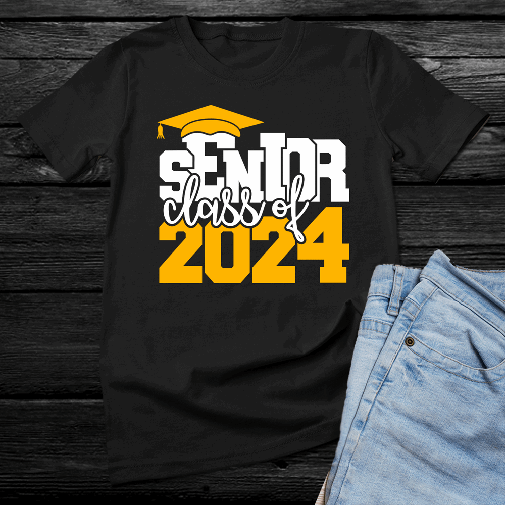 Senior Class of 2024 t-shirt, shirts for graduating seniors (Choose your color) - Wilson Design Group