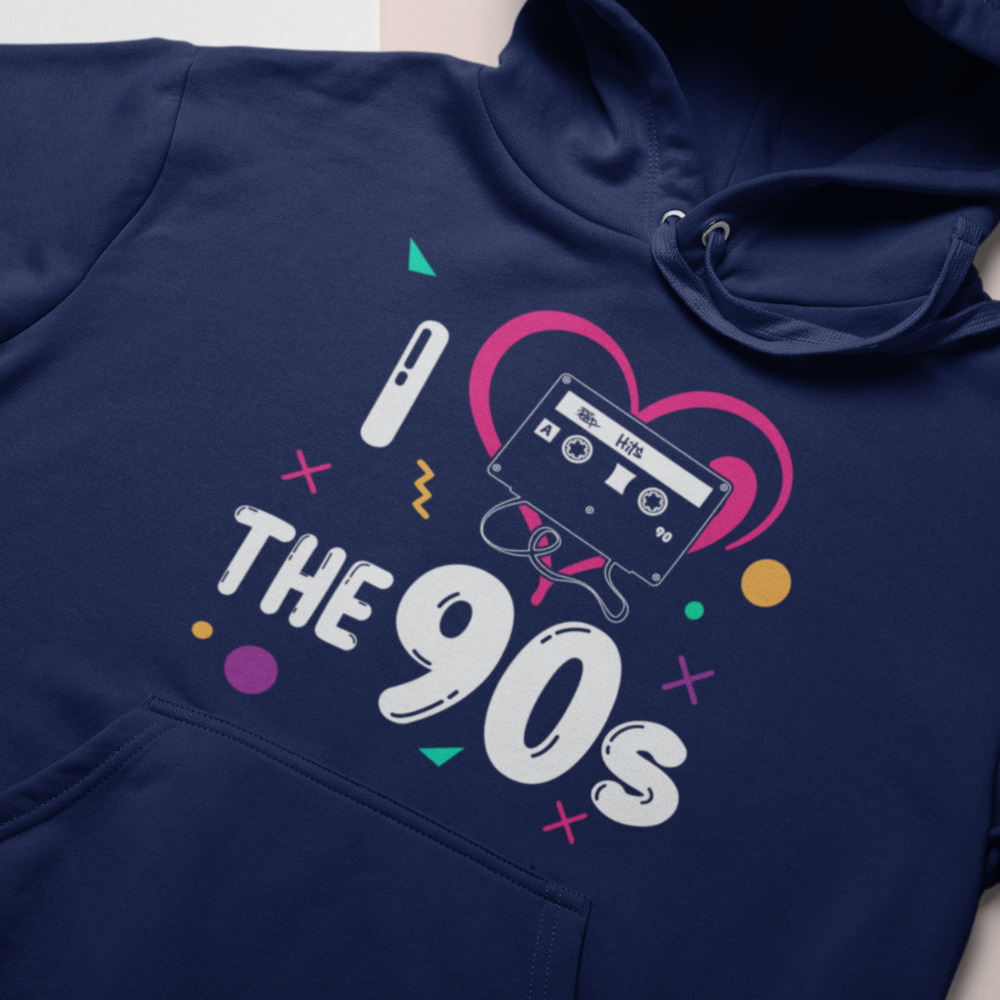 I Love the 90s Retro 90s fashion sweatshirt or hoodie - Wilson Design Group