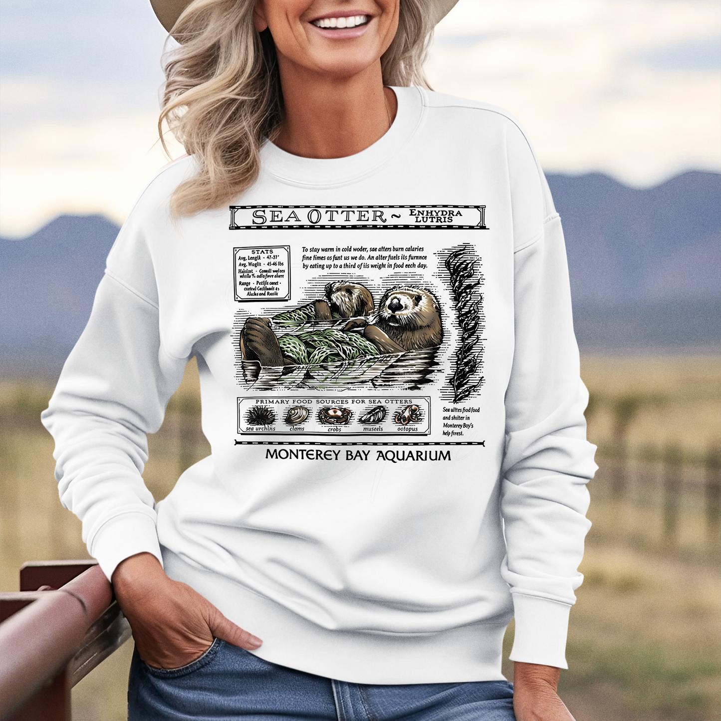 Monterey Bay aquarium otter shirt for kids and adults, Monterey Bay aquarium T-Shirt, Sweatshirt, and Hoodie