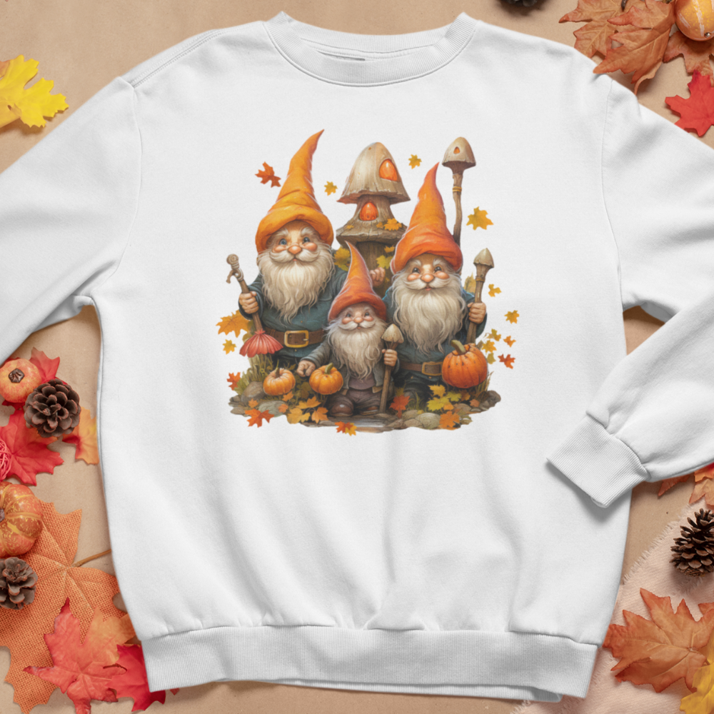 Fall Gnome Pumpkin sweatshirt / Hoodie, Fall Autumn Sweatshirt - Wilson Design Group