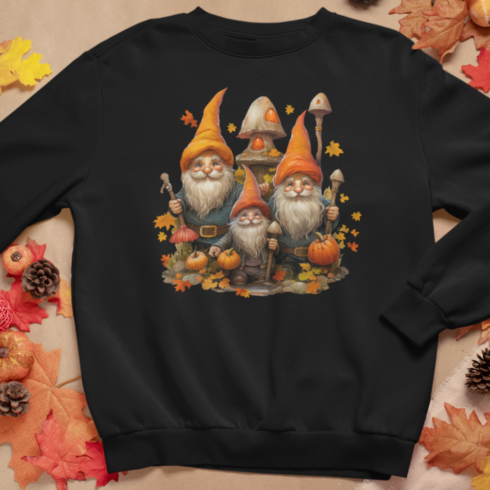Fall Gnome Pumpkin sweatshirt / Hoodie, Fall Autumn Sweatshirt - Wilson Design Group