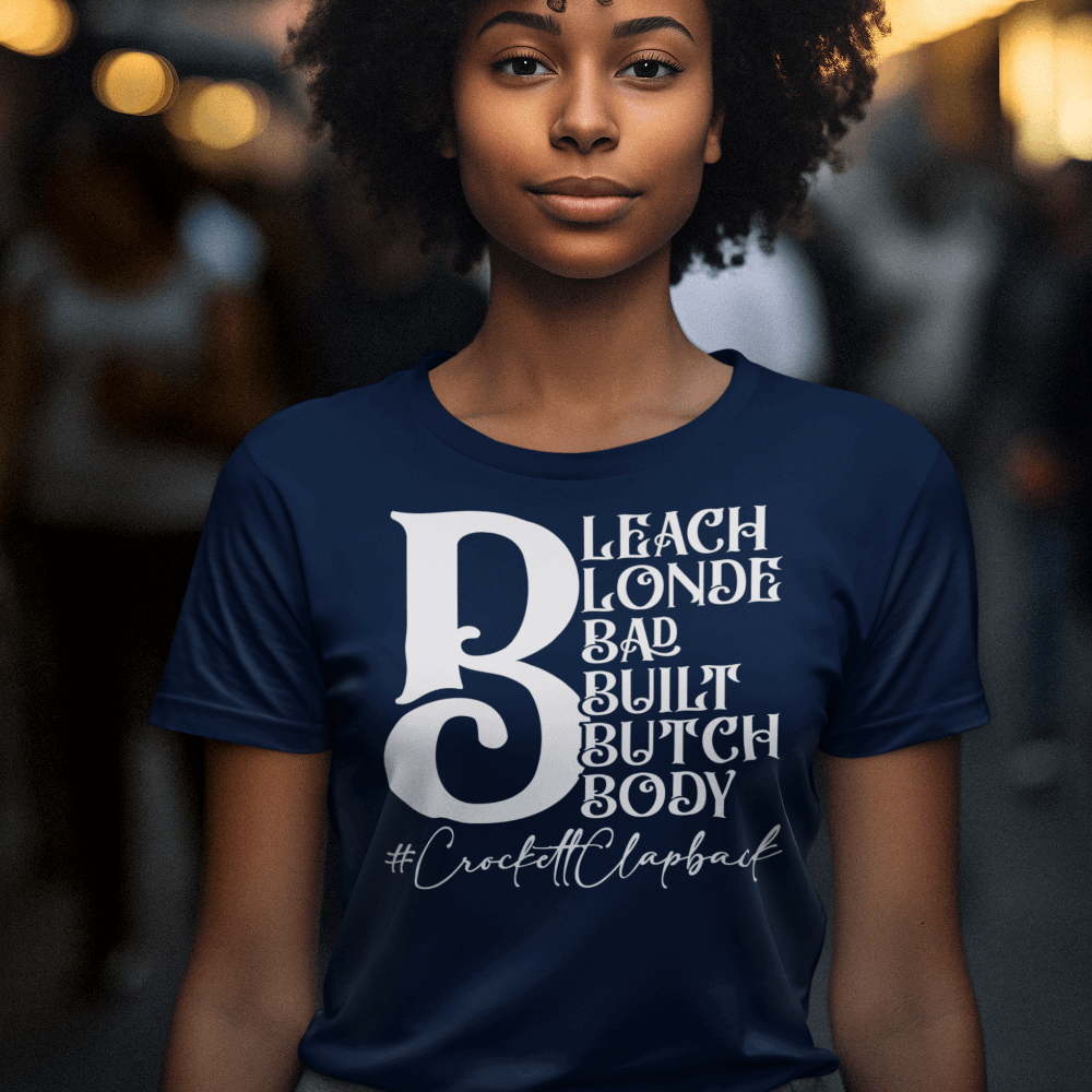 Jasmine Crockett T-Shirt, Bleach blonde Crockett clapback t-shirt - Wilson Design Group