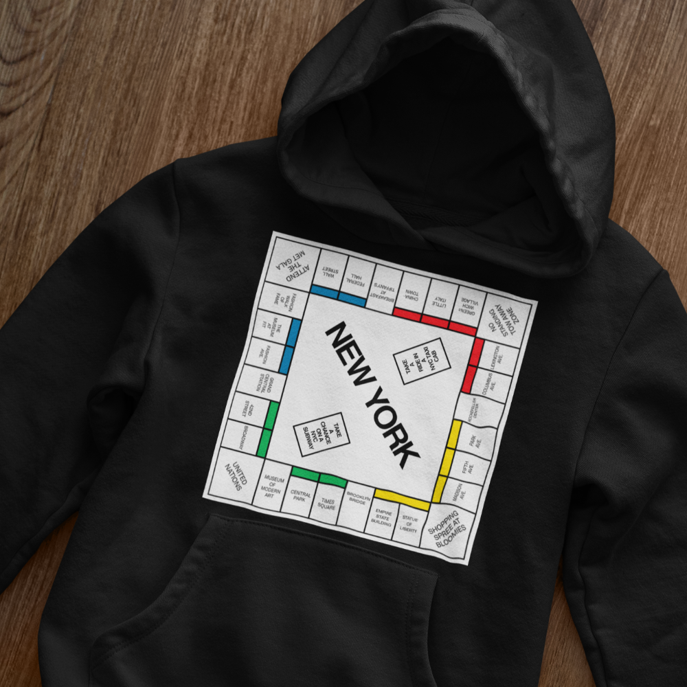 New York Monopoly Hoodie | And Just Like That... Carrie Hooded Sweatshirt - Wilson Design Group