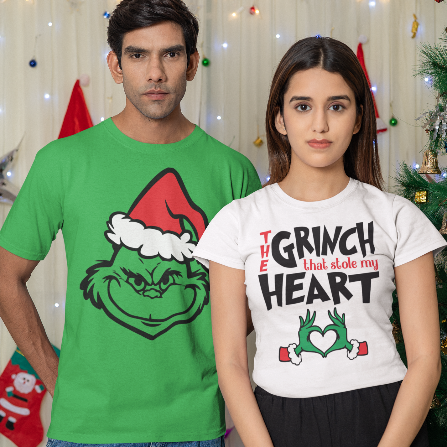 The Grinch that stole my heart sweatshirt, matching couple christmas shirt, christmas shirts couples - Wilson Design Group