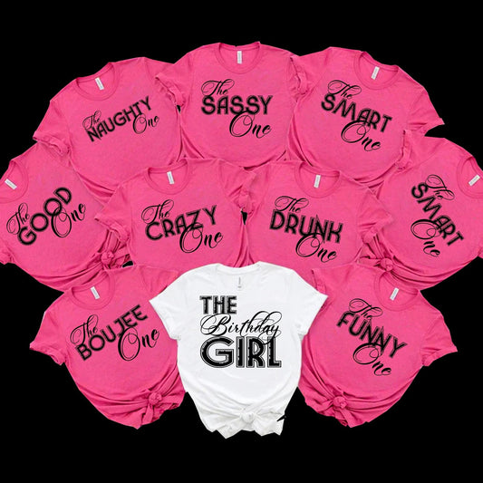 Birthday Party Shirts, Birthday Girl, Birthday Entourage, birthday squad shirts - Wilson Design Group
