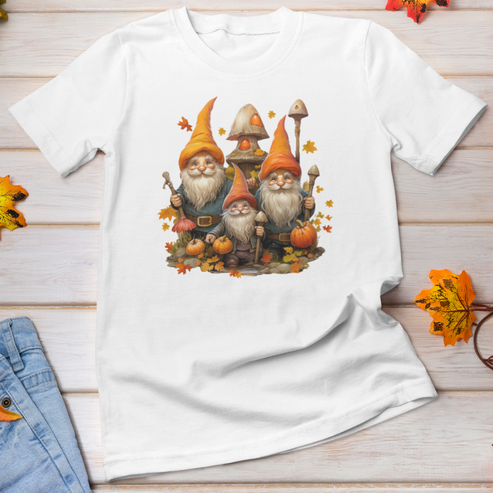 Fall Gnome Pumpkin t shirt / Fall Autumn tshirt - Wilson Design Group