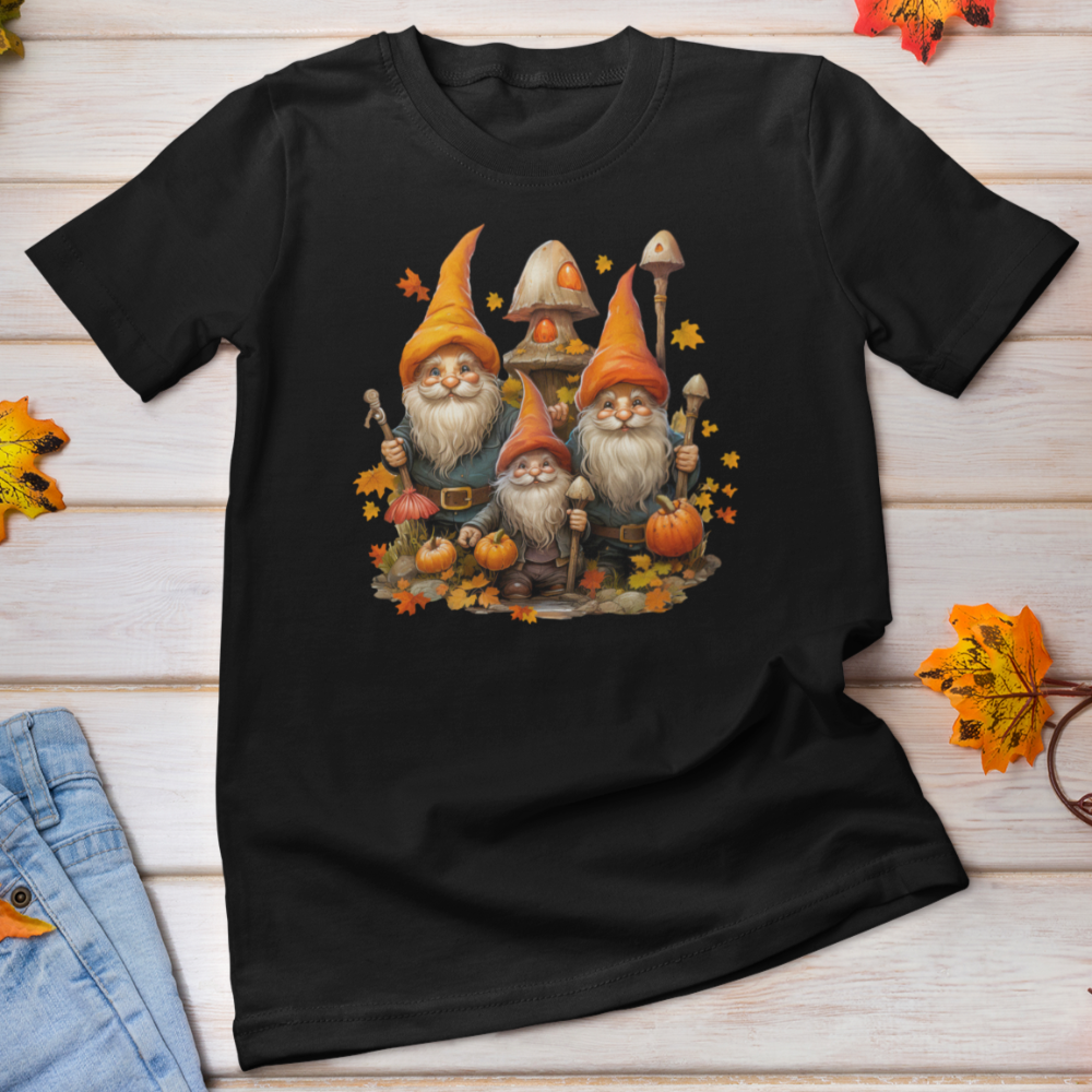 Fall Gnome Pumpkin t shirt / Fall Autumn tshirt - Wilson Design Group