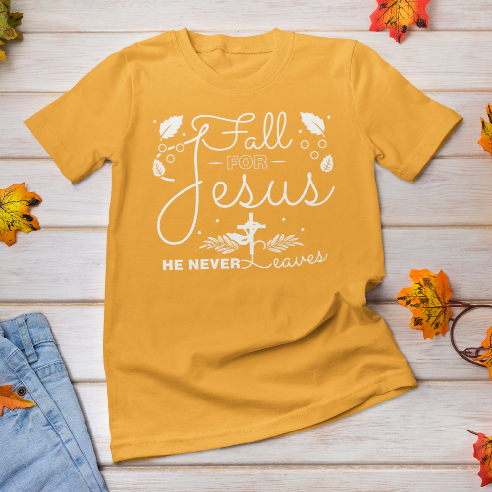 Fall for Jesus shirt / Fall Autumn Christian T-Shirt - Wilson Design Group
