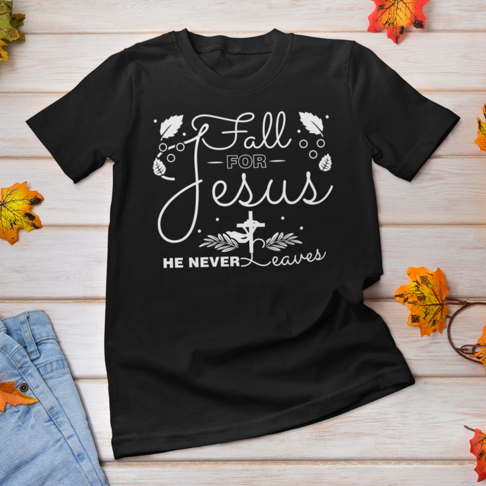 Fall for Jesus shirt / Fall Autumn Christian T-Shirt - Wilson Design Group