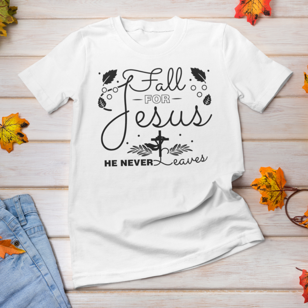 Fall for Jesus shirt / Fall Autumn Christian T-Shirt - Wilson Design Group