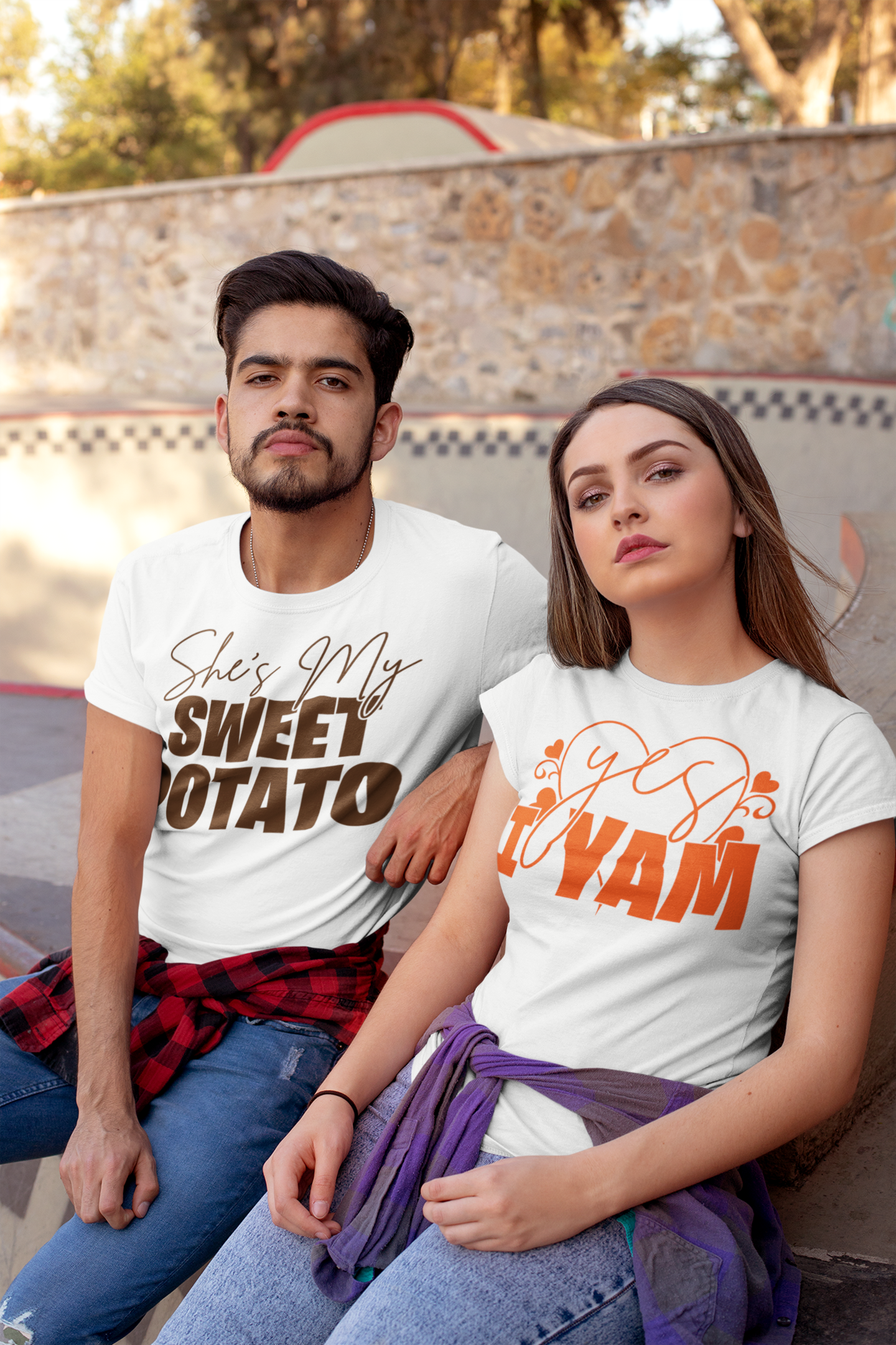 He's my sweet potato I yam shirts, thanksgiving shirts for couples, couple thanksgiving shirt, thanksgiving couple shirts - Wilson Design Group