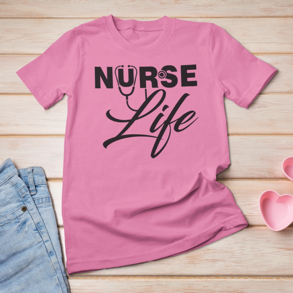Nurse Life T-Shirt CNA life shirt Bella Canvas Softstyle T-Shirt - Wilson Design Group
