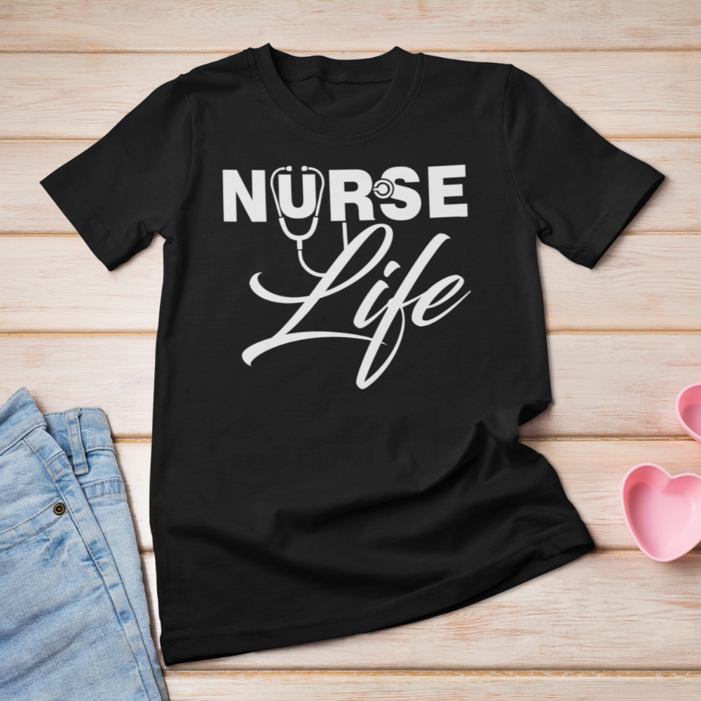 Nurse Life T-Shirt CNA life shirt Bella Canvas Softstyle T-Shirt - Wilson Design Group