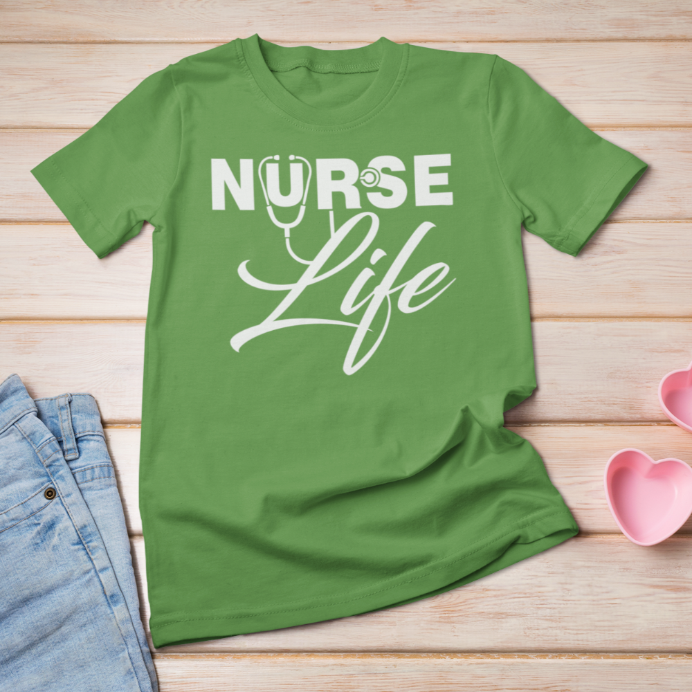 Nurse Life T-Shirt CNA life shirt Bella Canvas Softstyle T-Shirt - Wilson Design Group