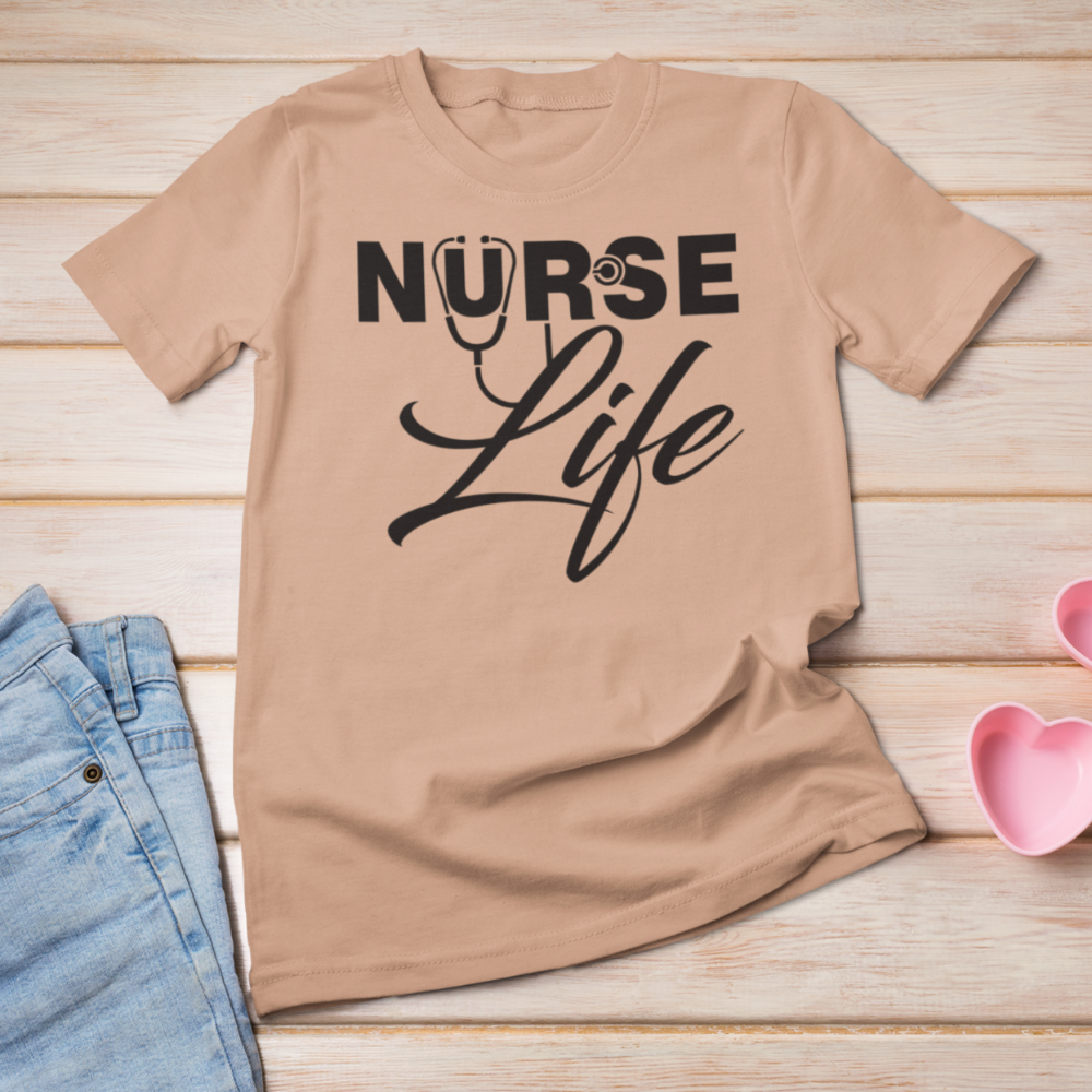 Nurse Life T-Shirt CNA life shirt Bella Canvas Softstyle T-Shirt - Wilson Design Group
