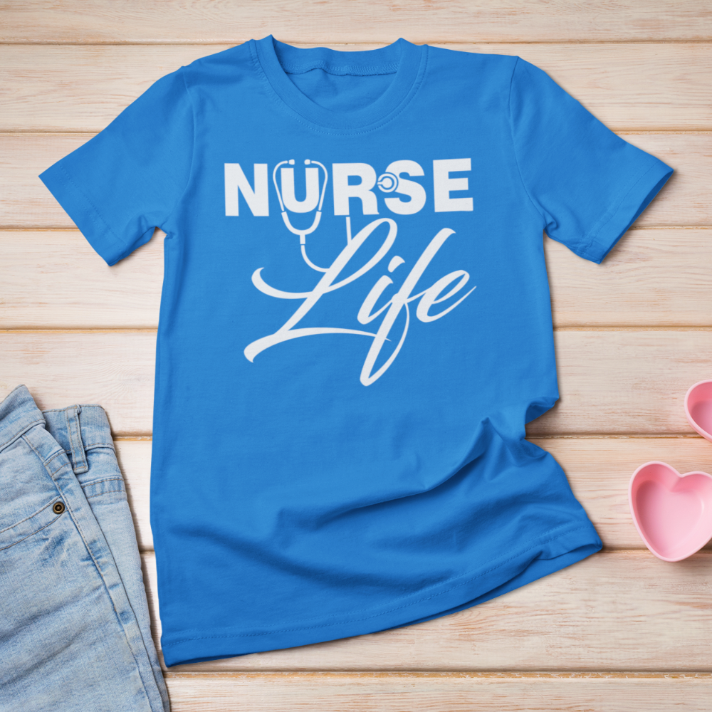 Nurse Life T-Shirt CNA life shirt Bella Canvas Softstyle T-Shirt - Wilson Design Group