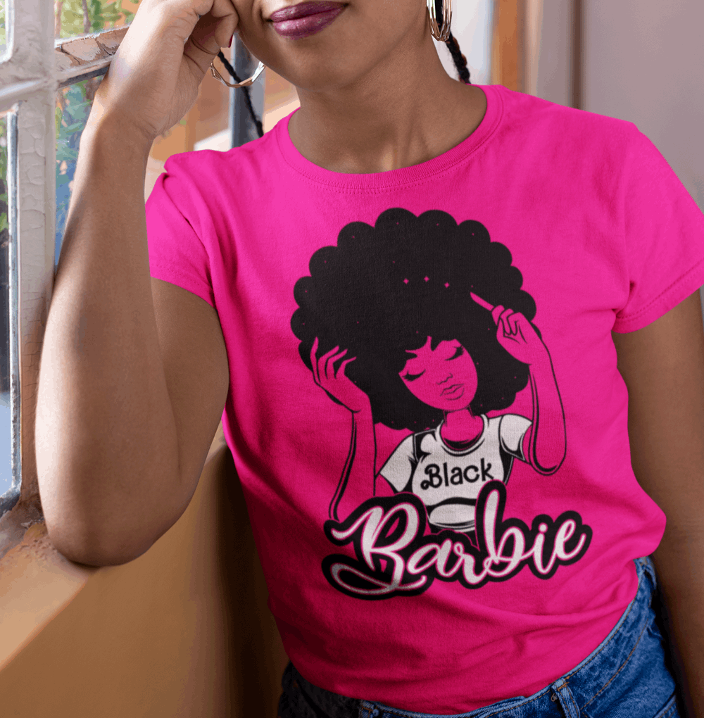 Black barbie shirt, barbie t shirts - Wilson Design Group