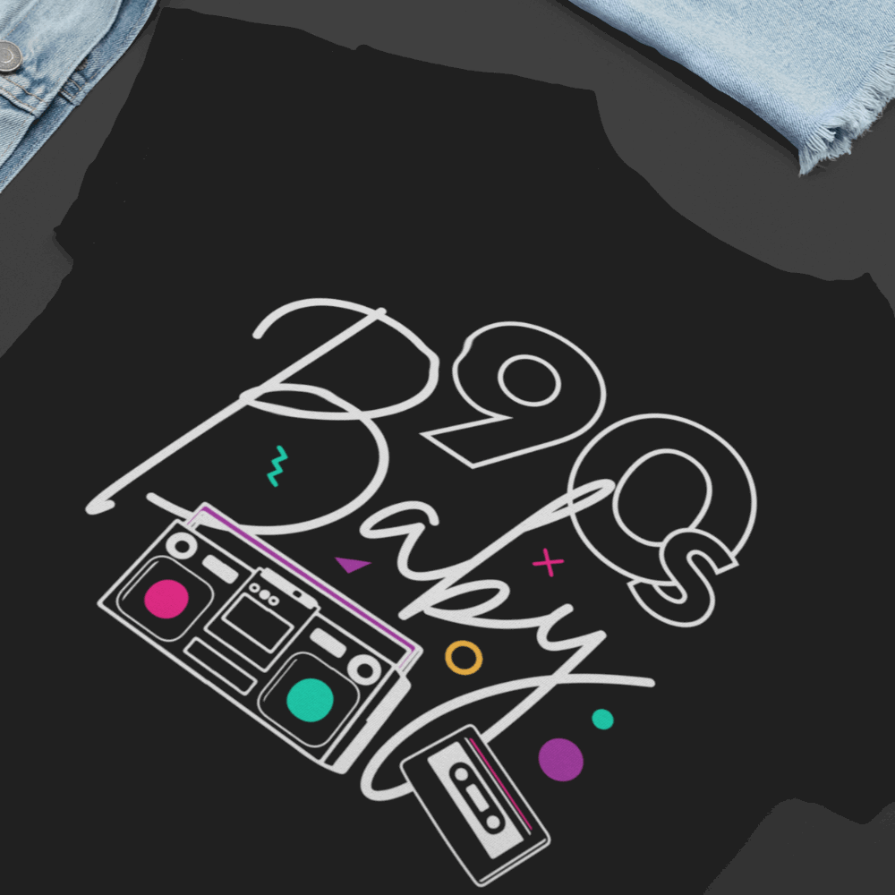 90s Baby Retro 90s fashion t shirt - Wilson Design Group