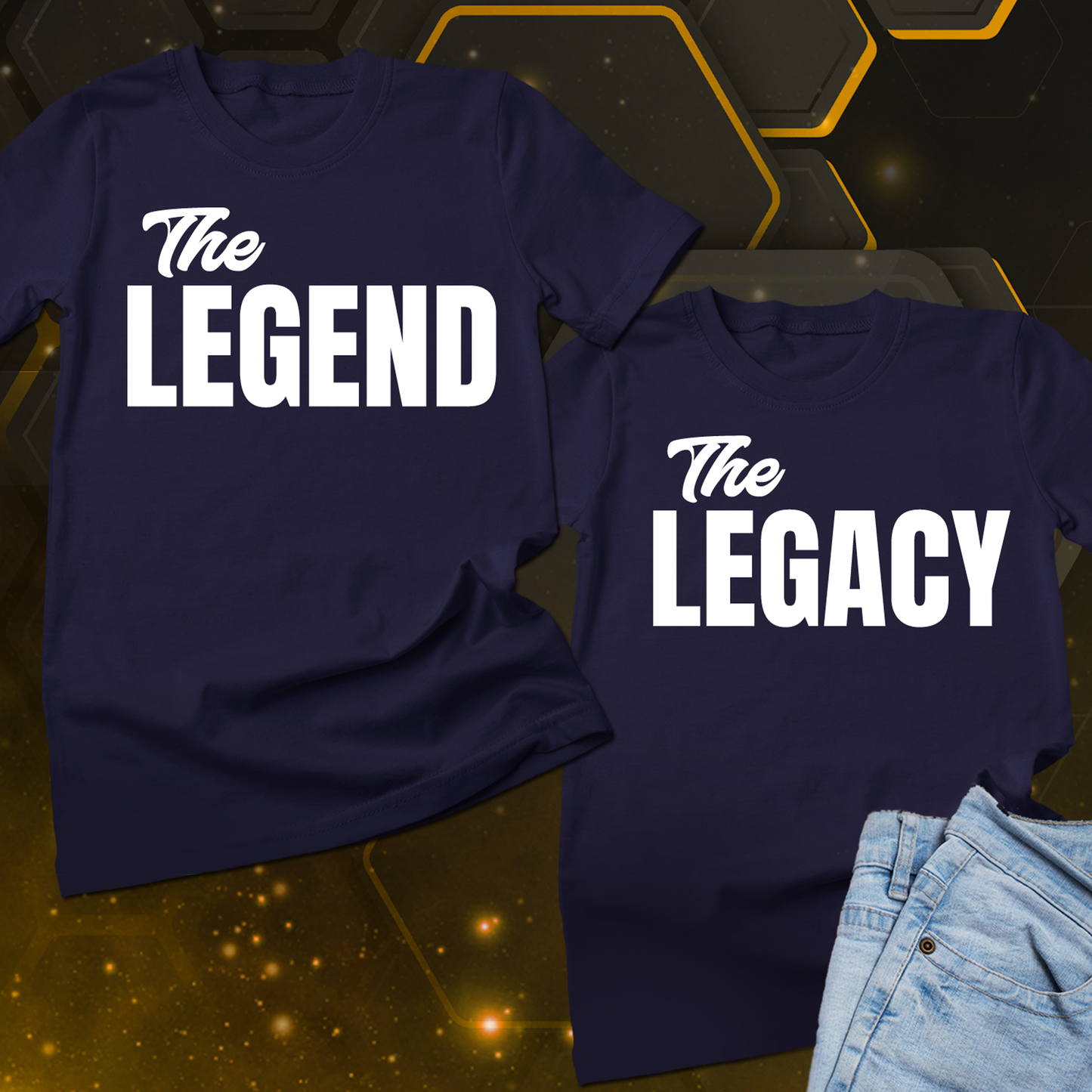Father Son Matching Shirts, Fathers Day Gift from Child, The Legend Father Shirt