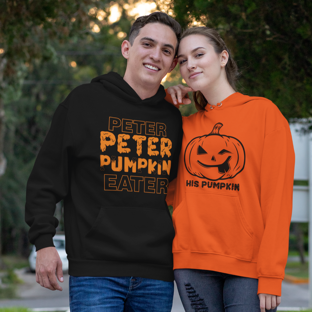 Peter Peter Pumpkin eater halloween couple shirt - Wilson Design Group